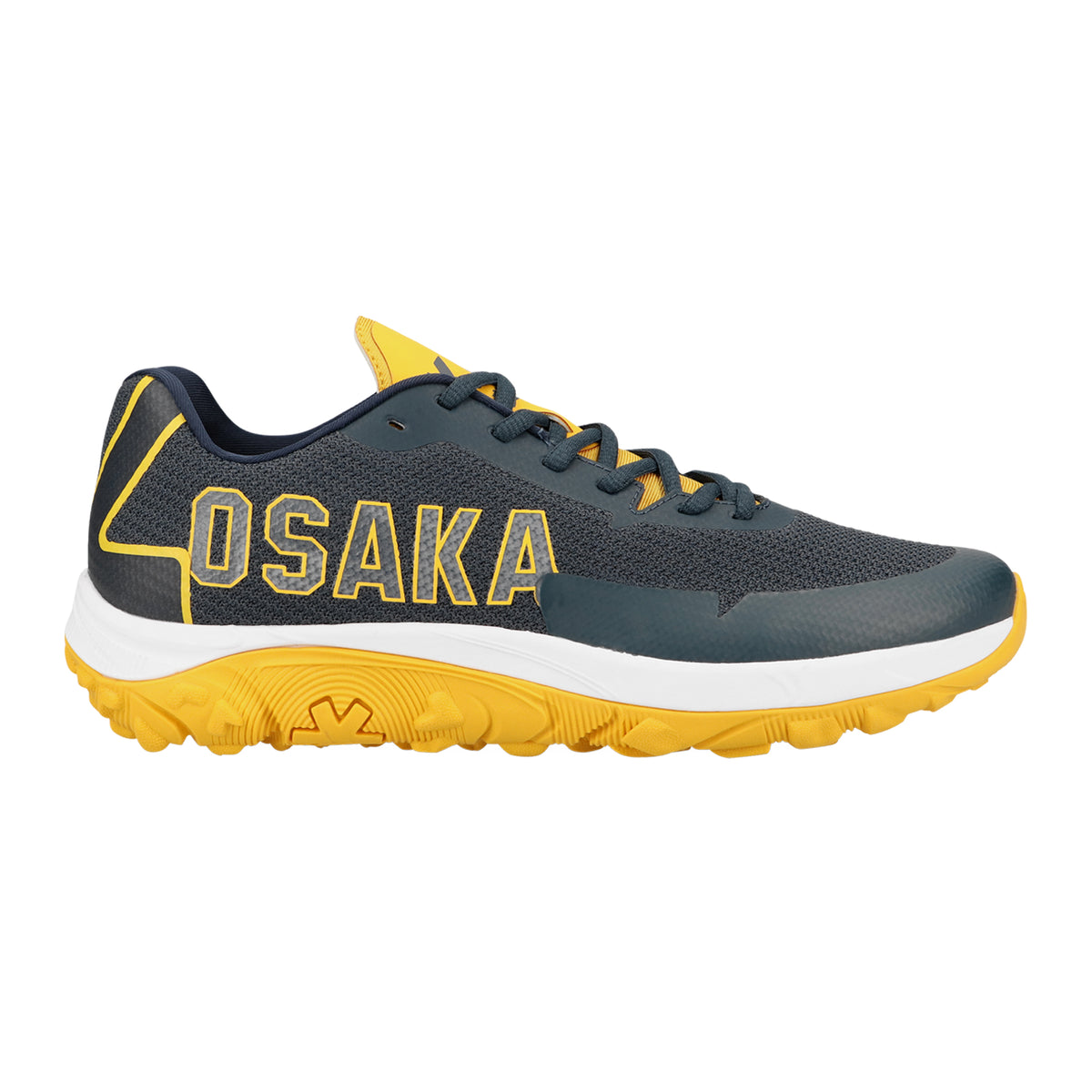 Osaka Kai Mk1 Hockey Shoes : French Navy/Honey Yellow