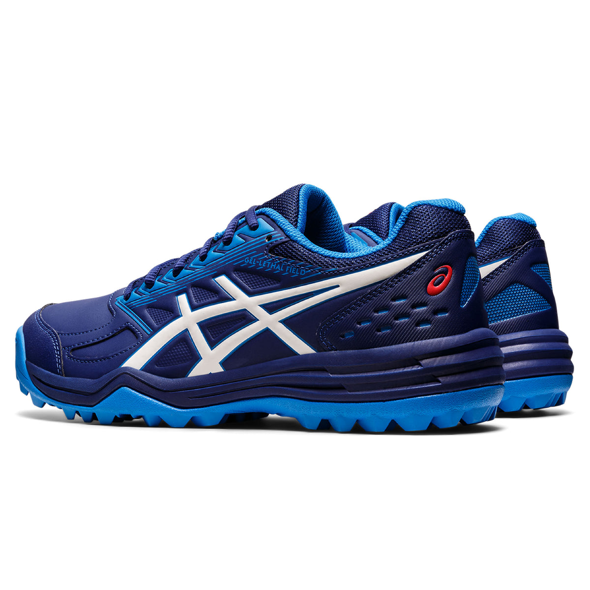 Asics Gel Lethal Field Mens Hockey Shoes: Dive Blue/White