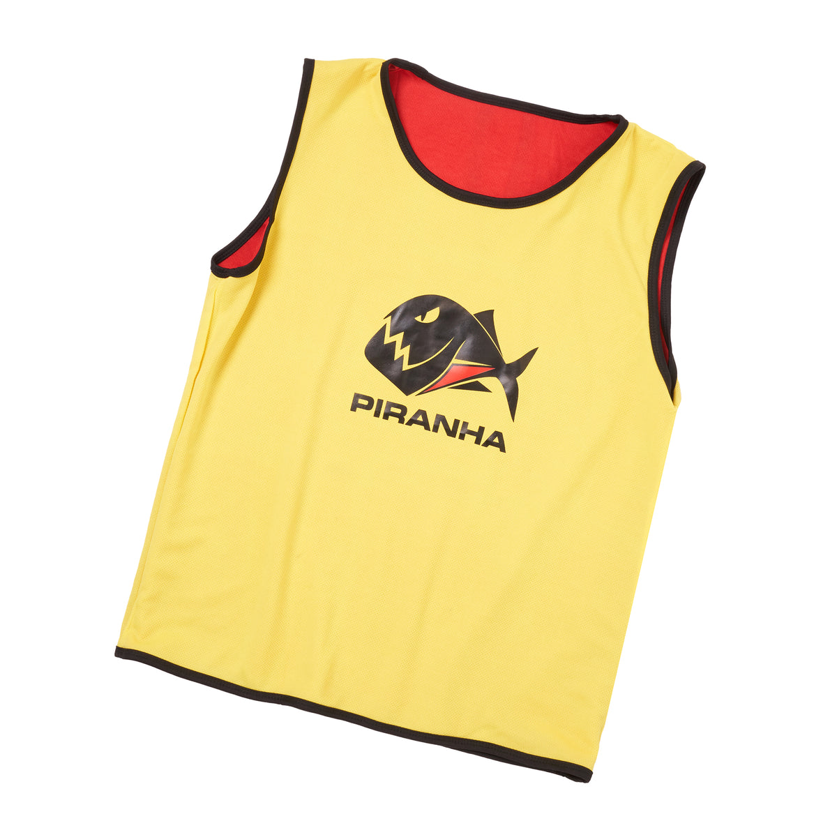 Piranha Reversible Training Bib: Red/Yellow