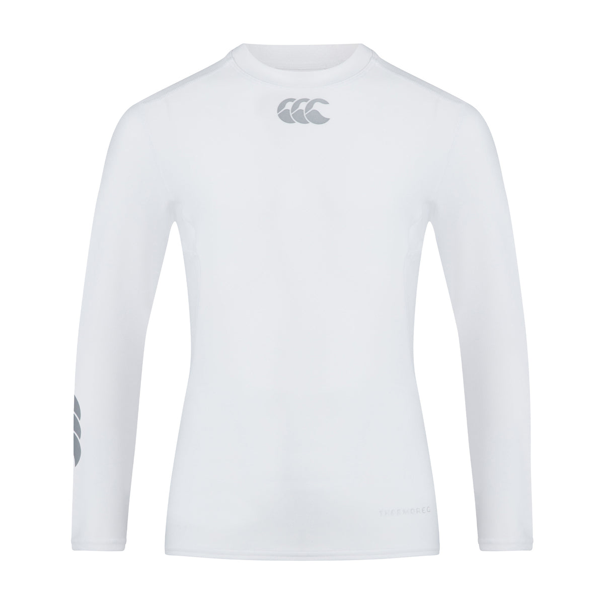 Canterbury Junior Unisex Thermoreg Long Sleeve Top: White