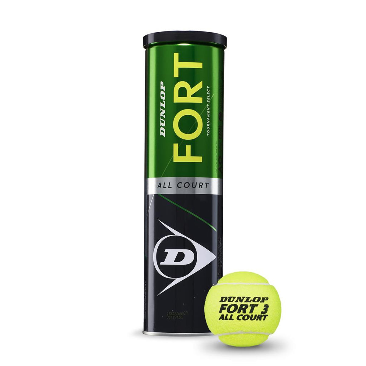 Dunlop Fort All Court Tennis Ball 4 Ball Can