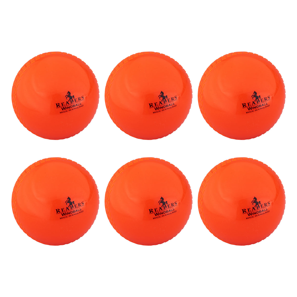 Readers Windball Senior Cricket Balls (Box of 6): Orange