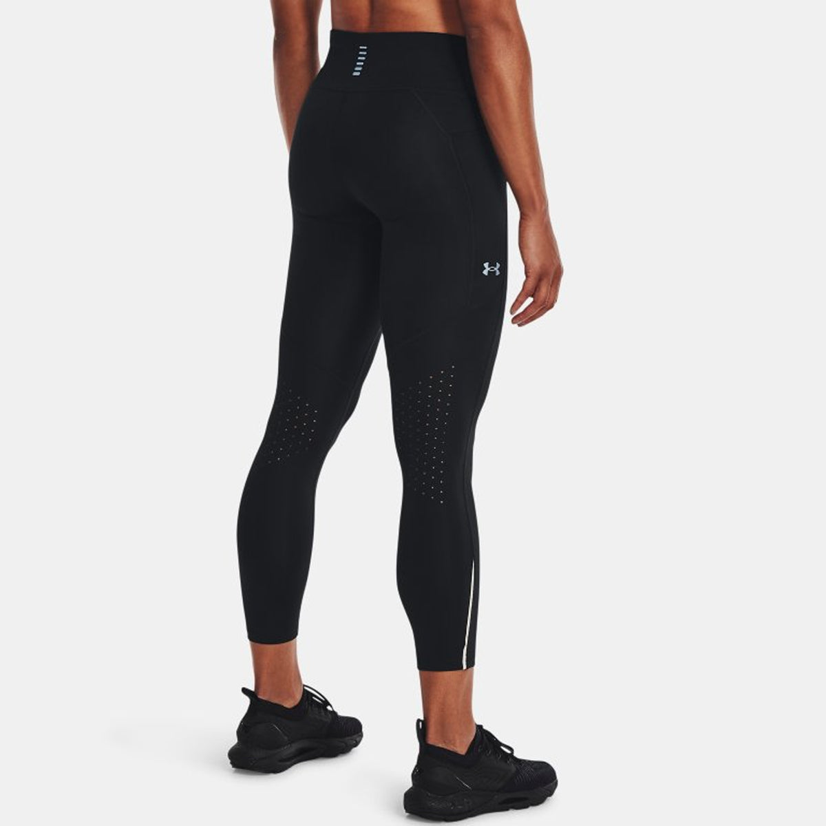 Under Armour Womens Fly Fast 3.0 Ankle Tights: Black/Reflective