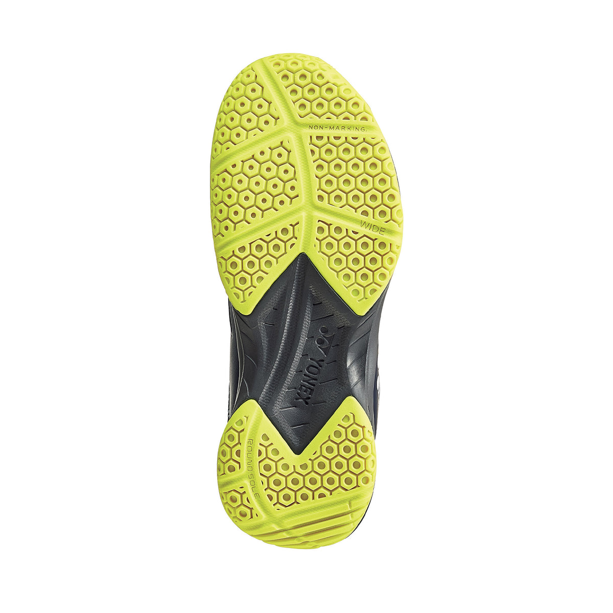 Yonex Power Cushion 37 Wide Badminton Shoes: Navy/Yellow